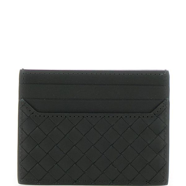 Bottega Veneta Wallets? Bottega Veneta Men Green Card Holder With Intrecciato Motif In Leather Man Premium Leather Designer Wallet