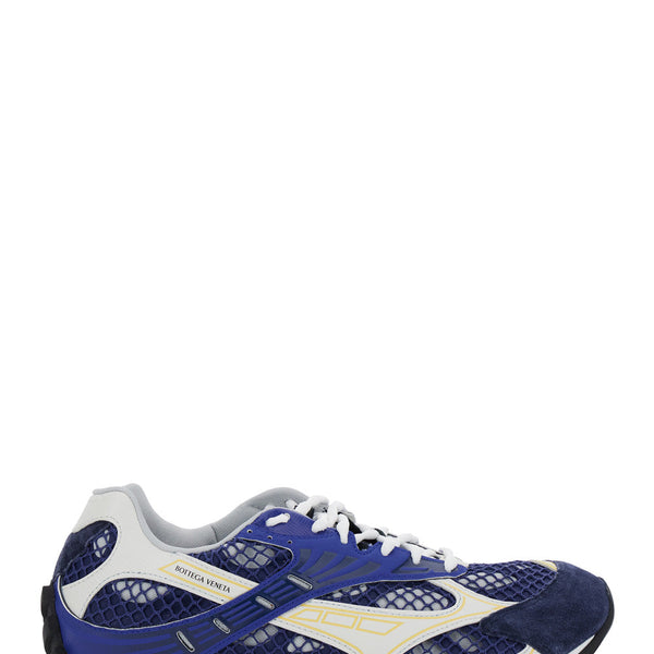 Bottega Veneta Shoes - Bottega Veneta Men 'Orbit' Blue Sneakers With Logo Lettering Print In Lightweight Techno Mesh Man Premium Designer Casual Shoes