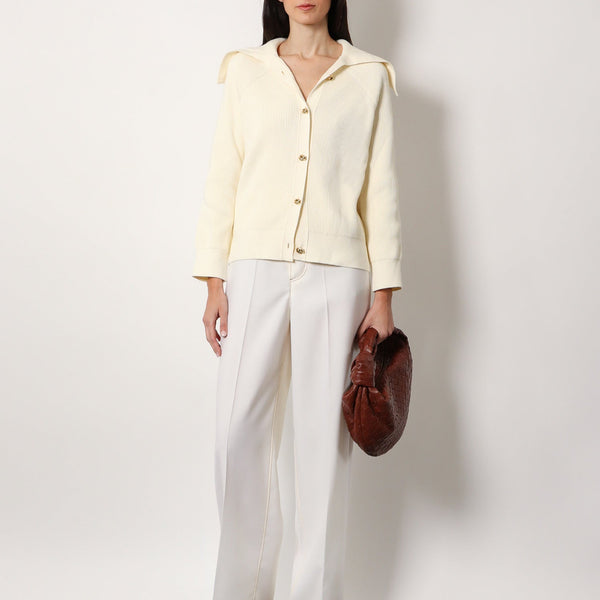 Bottega Veneta premium pants detail and craftsmanship close-up