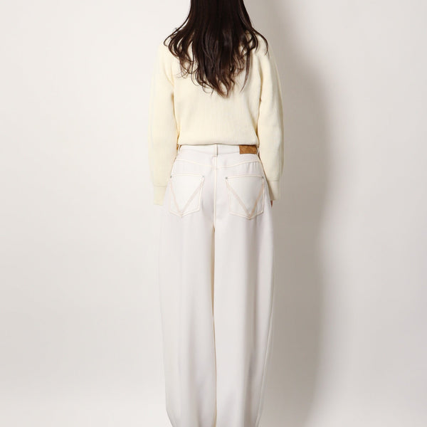 Bottega Veneta pants side profile designer luxury fashion