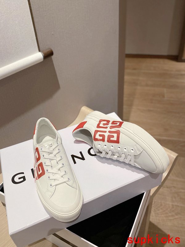 Givenchy Tan Low-Top Sneakers - Lifestyle Styling Shot