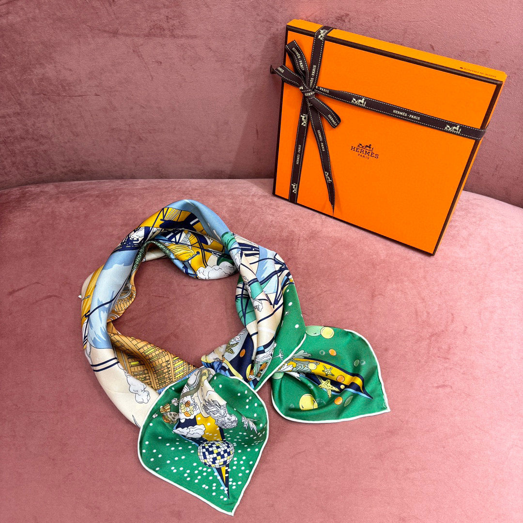 Accessories- Herm Scarve Luxury Designer Fashion Accessory