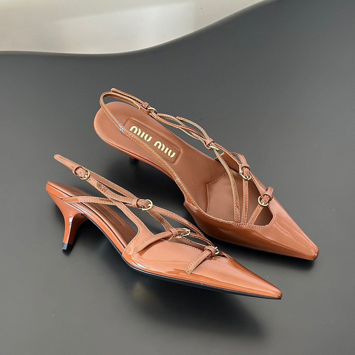 Shoes- Miu M Heels Luxury Lifestyle Designer Footwear