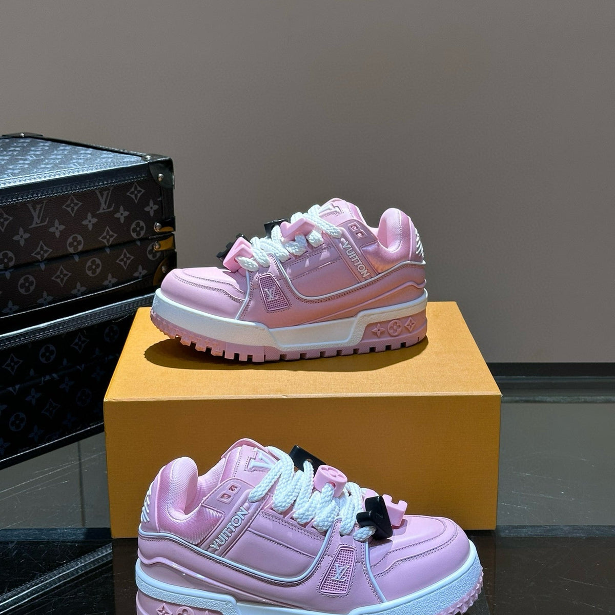 Louis Vuitton Shoes- Louis Vuitton Lou Trainers Comfortable Everyday Designer Shoes