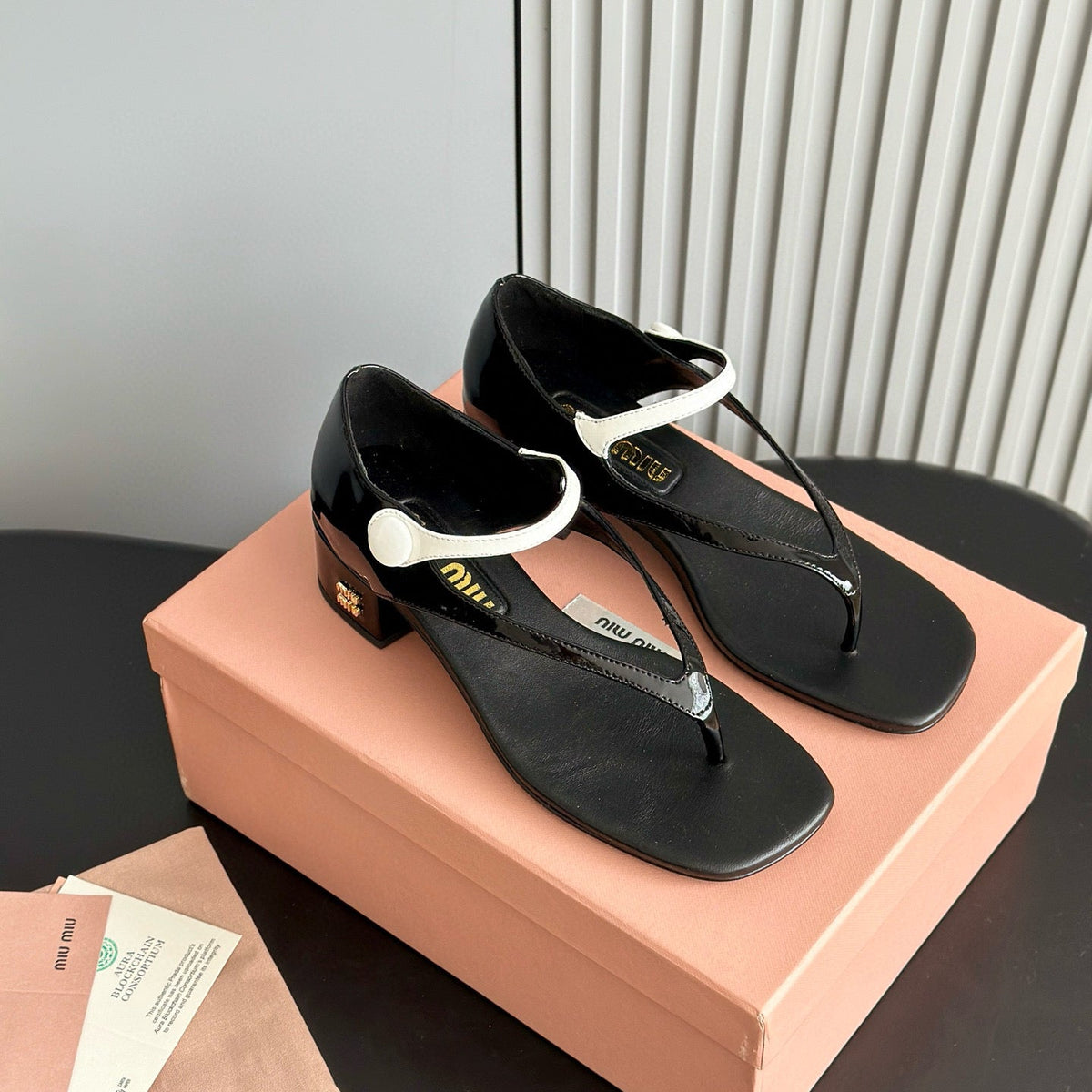 Shoes- Miu M Thong Sandals Comfortable Everyday Designer Shoes