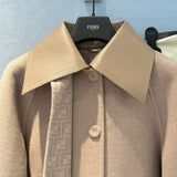 Front view of Fendi Double Sided Coat premium coat