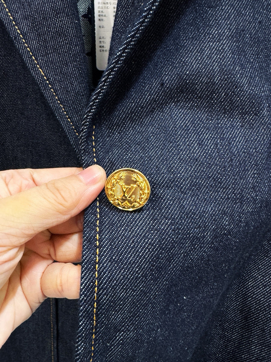 Louis Vuitton Jackets- Louis Vuitton Lou Denim Blazer Stylish Everyday Designer Outerwear