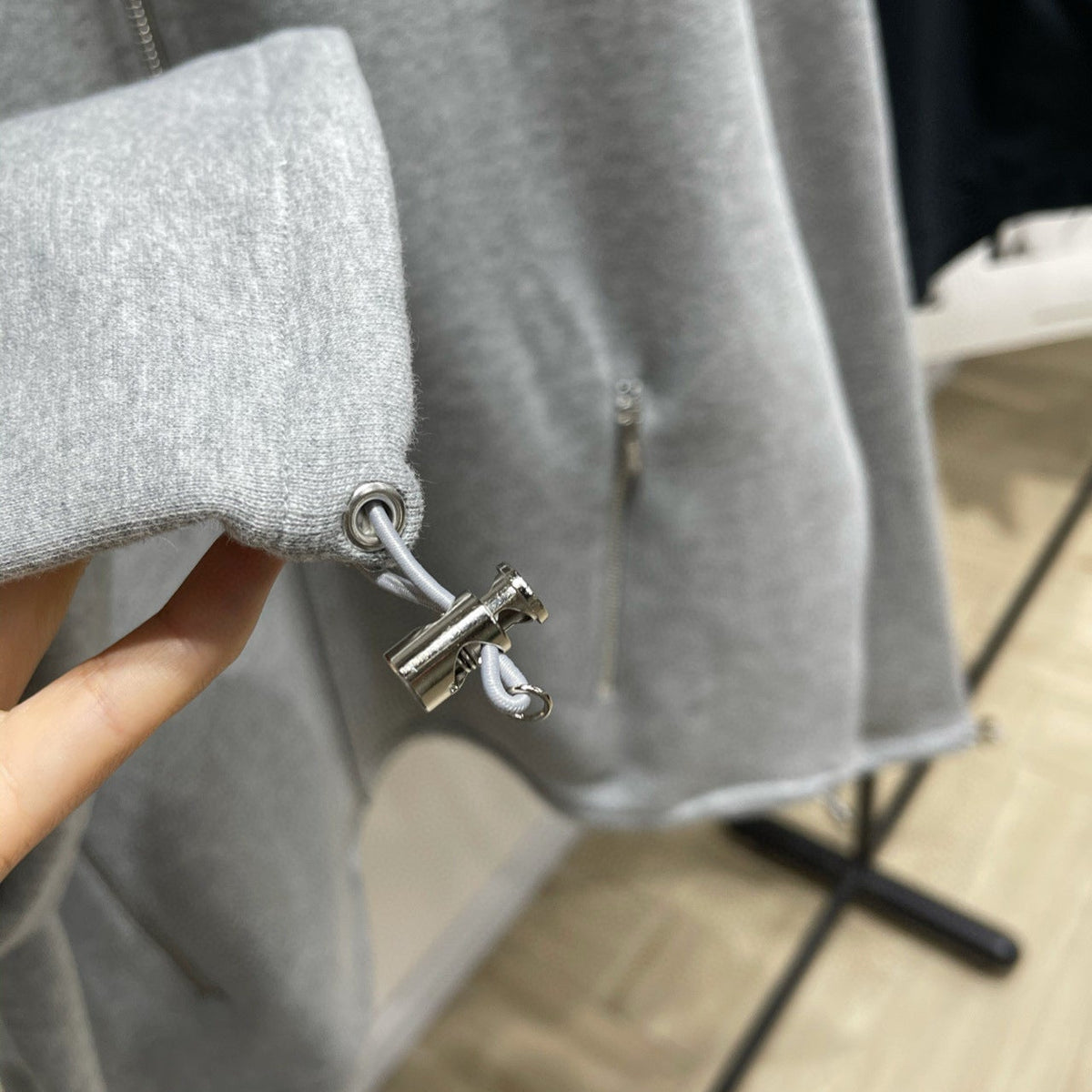 Hoodies- Miu M Zip Sweatshirt Comfortable Luxury Streetwear Hoodie