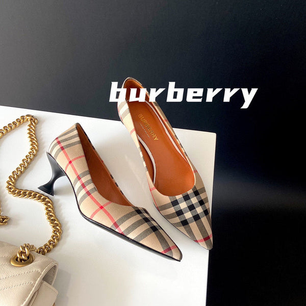 Burberry Nude Slip-On Sneakers - Front View