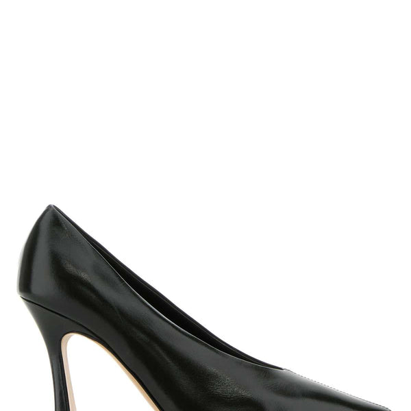 Bottega Veneta Shoes Bottega Veneta Women Dark Green Leather Sofia Pumps Comfortable Everyday Designer Shoes
