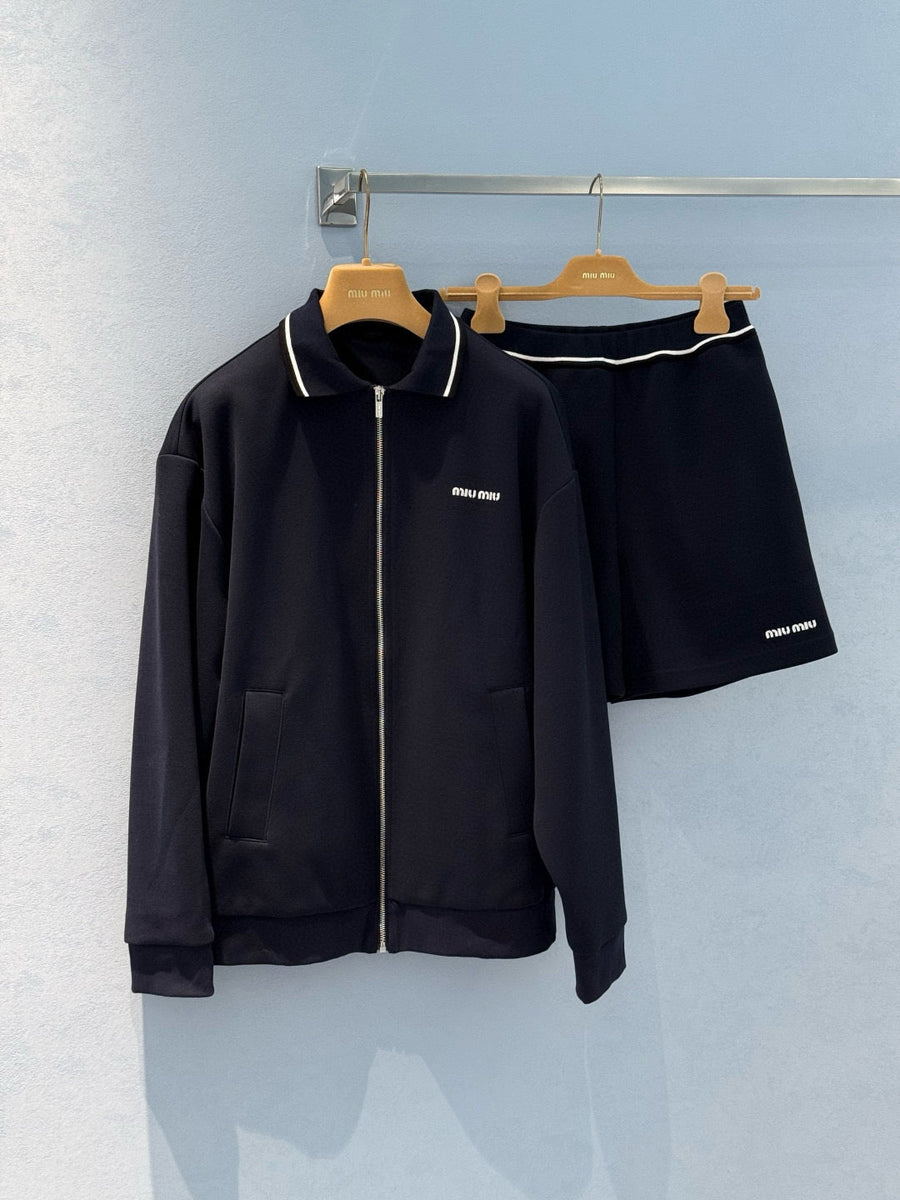 Sweaters- Miu M Zip Jumper Luxury Designer Knit Sweater