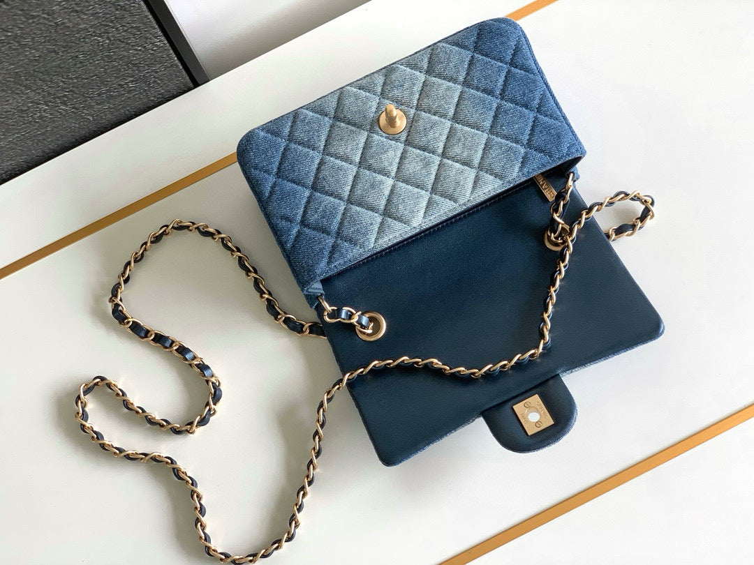 Chanel Classic Flap Denim Bag – luxury designer bag at Velouxe
