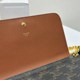 Celine Multipochette In Triomphe Canvas Bag detail shot – designer craftsmanship and quality