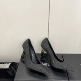Texture and finish detail of Saint Laurent luxury piece style No.007