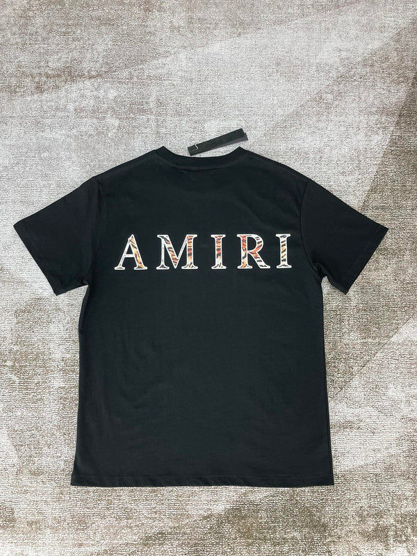 Amiri luxury t-shirt detail shot