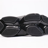 Balenciaga Black Chunky Platform Sneakers - Back View