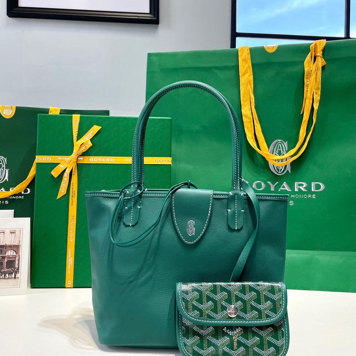 Bags- Goya Mini Anjou Bag Luxury Designer Leather Handbag