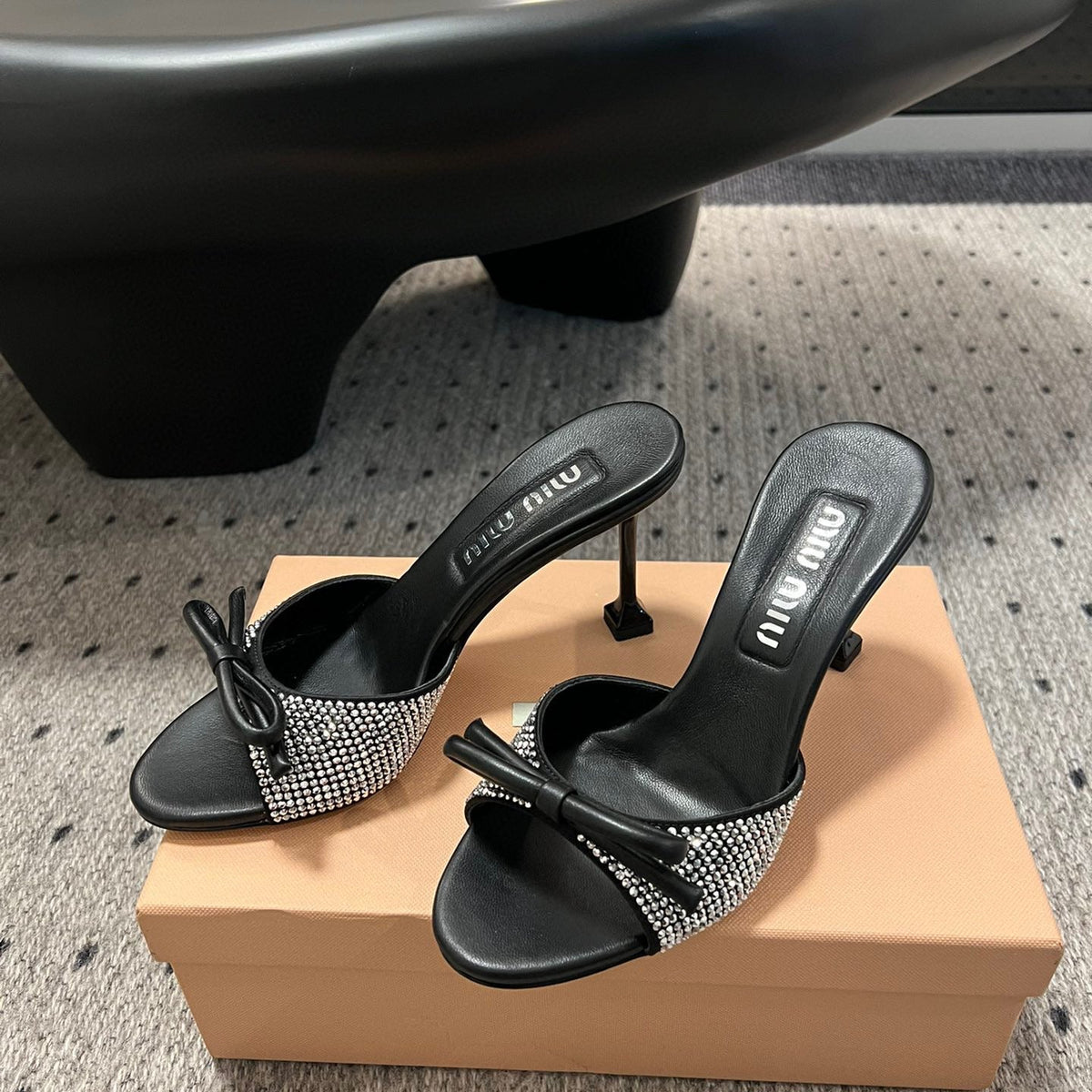 Shoes- Miu M Heels Luxury Lifestyle Designer Footwear