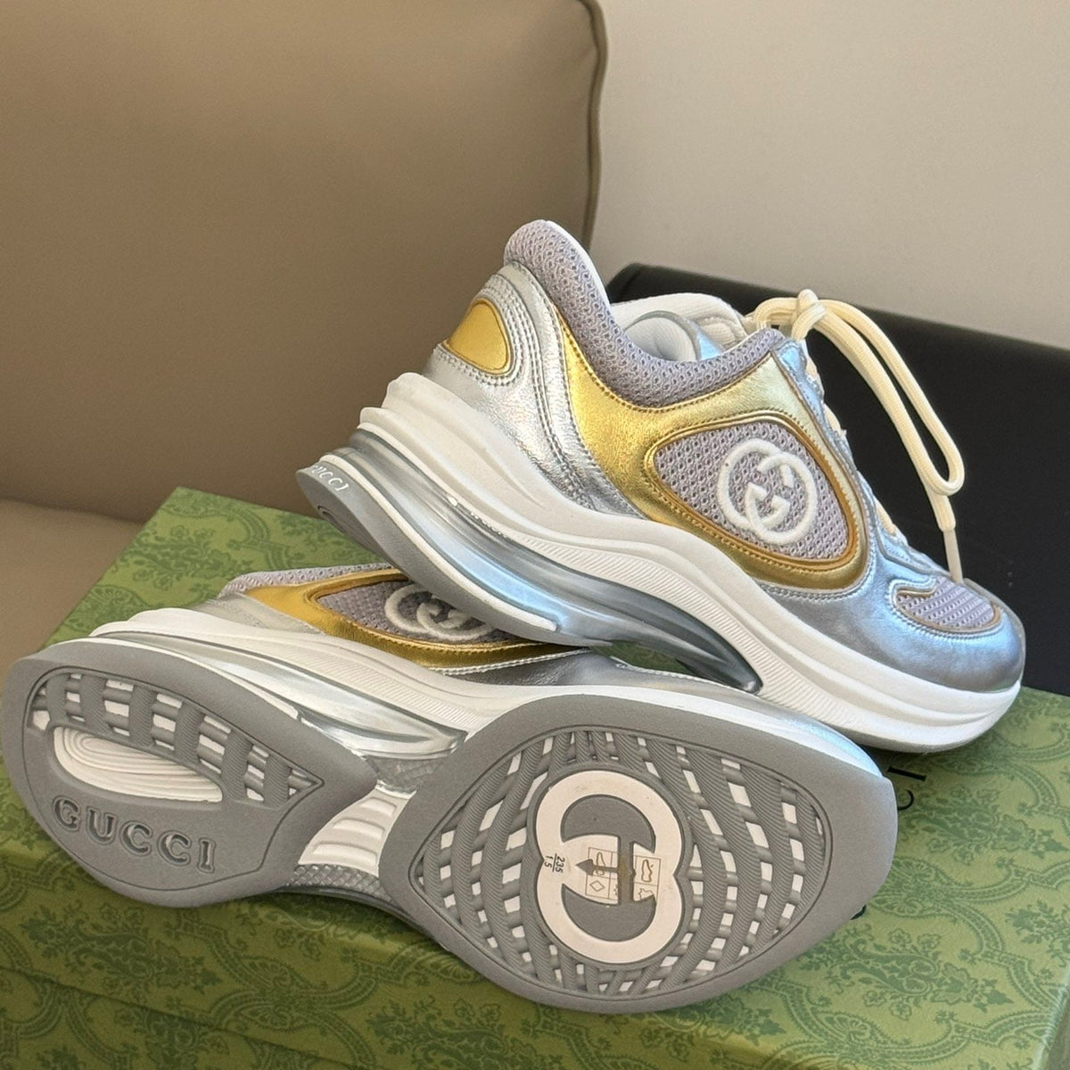 Gucci Shoes- Gucci Run Trainers Premium Designer Casual Shoes