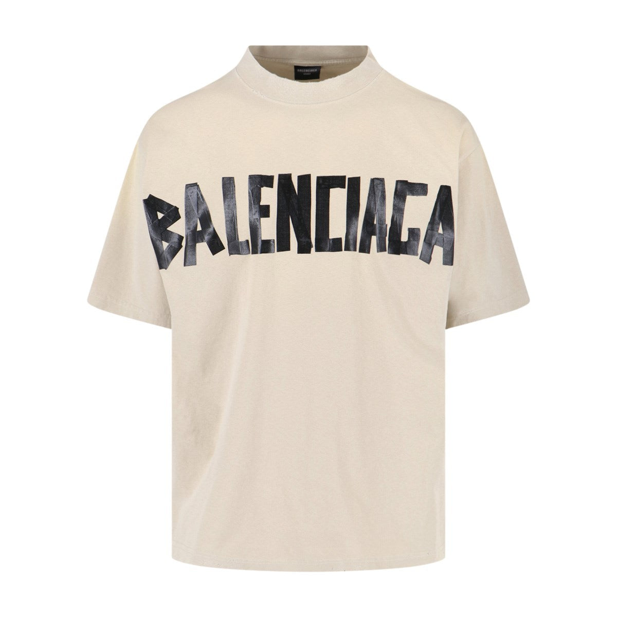 Balenciaga T-Shirts? Balenciaga Men "Tape Type" T-Shirt Premium Designer Cotton T-Shirt