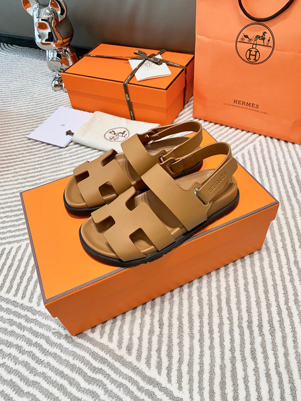 Hermes sandals Style 218 - angled studio shot