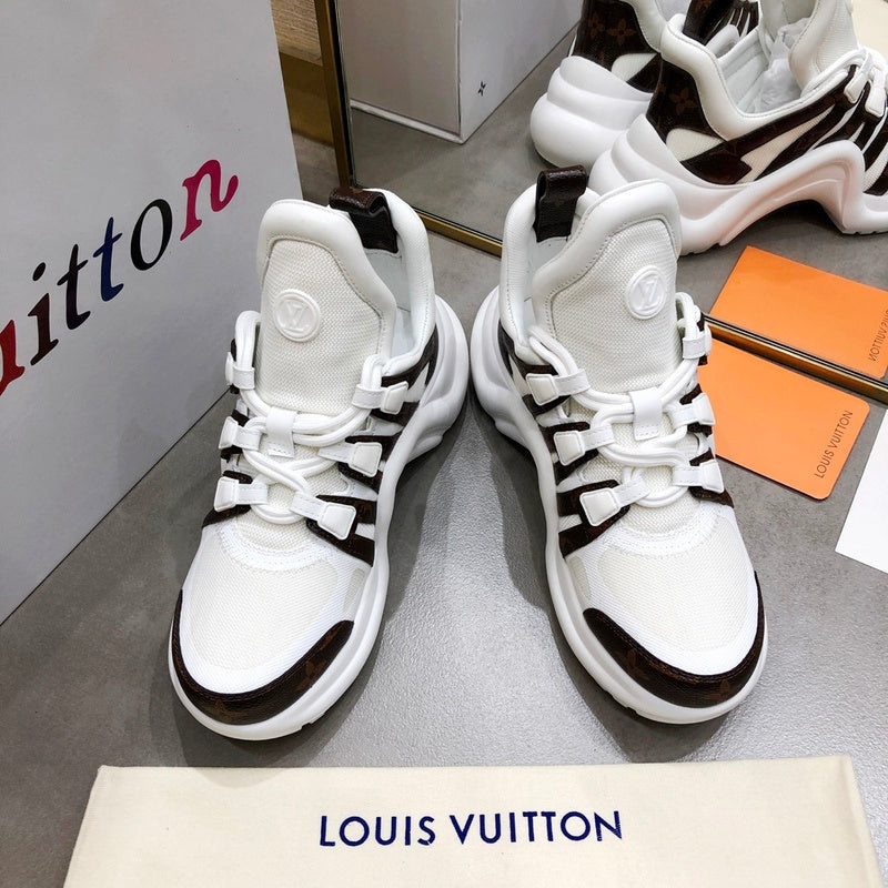 Louis Vuitton Tan Pointed-Toe Stiletto Heels - Back View