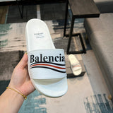 Balenciaga Burgundy Platform Sandals - Heel Detail View