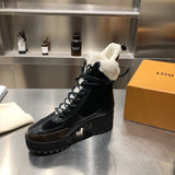 Close-up of Louis Vuitton shoes craftsmanship
