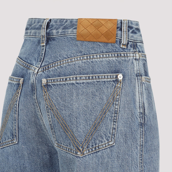 Bottega Veneta Jeans? Bottega Veneta Medium Blue Palazzo Denim Jeans Women Classic Everyday Designer Jeans