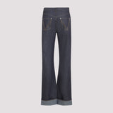 Bottega Veneta premium pants detail and craftsmanship close-up