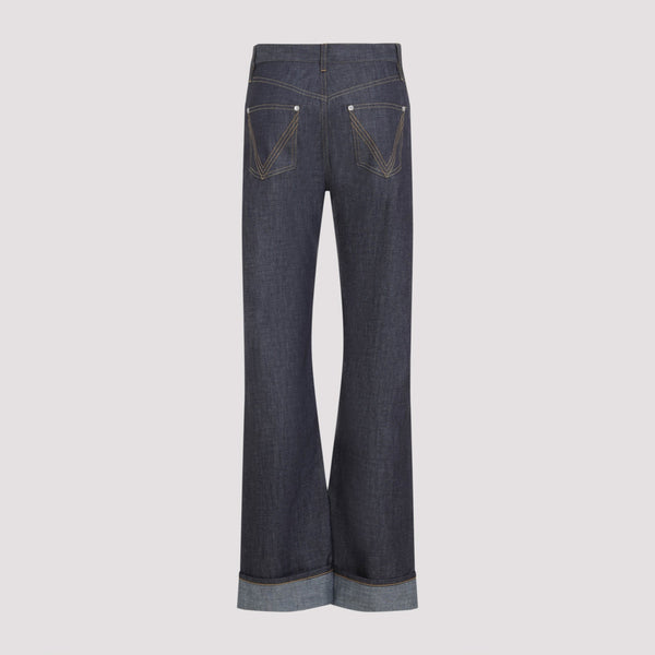 Bottega Veneta premium pants detail and craftsmanship close-up