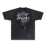 Close-up of Amiri t-shirt craftsmanship