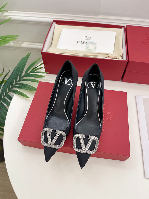 Valentino Garavani luxury shoes detail shot
