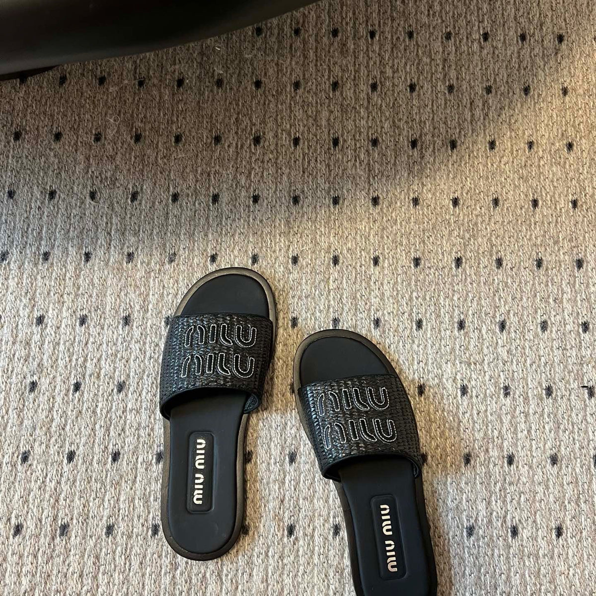 Shoes- Miu M Slides Premium Designer Casual Shoes