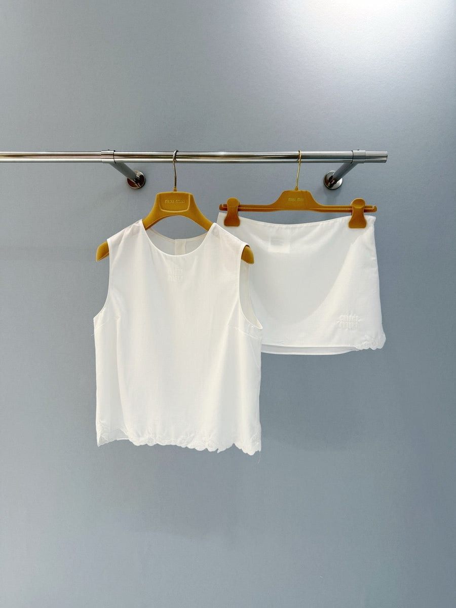 Tops- Miu M Top Elegant Everyday Designer Top
