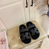 Hermès Chocolate Brown Gladiator Sandals - Angled View