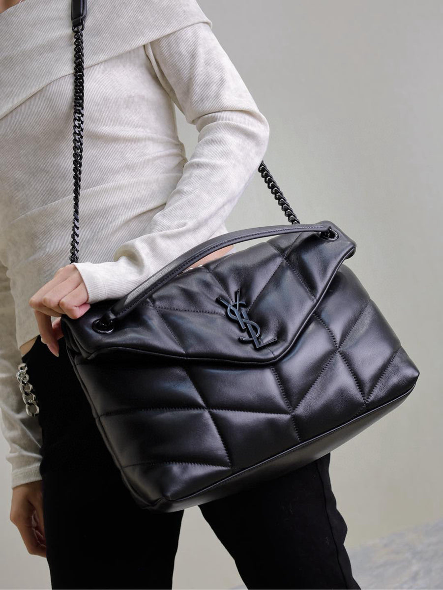 Saint Laurent Bags- Saint Laurent Loulou Medium Puffer Bag Elegant Everyday Designer Handbag