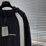 Close-up of Balenciaga designer clothing craftsmanship