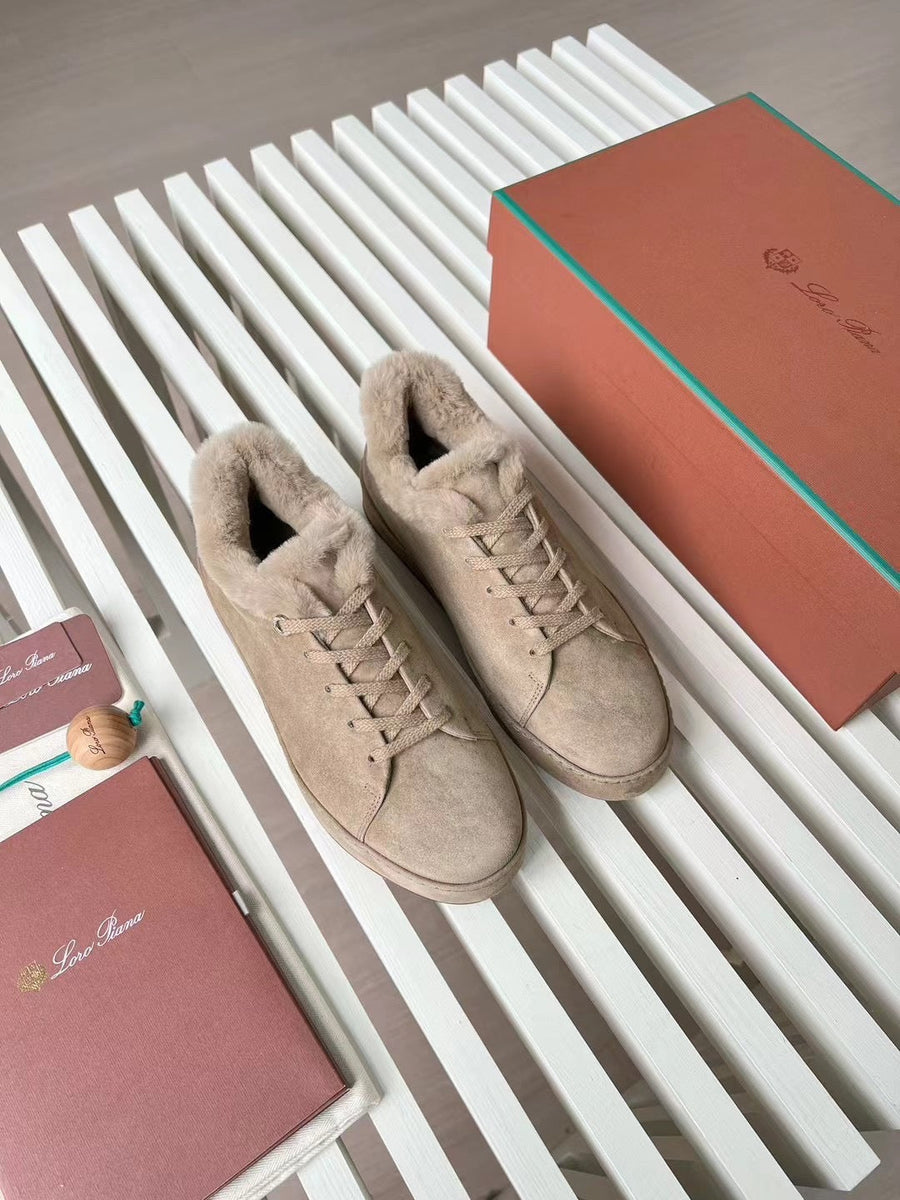 Shoes- Loro P Fur Nuages Sneakers Comfortable Everyday Designer Shoes
