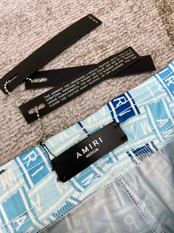 Close-up of Amiri t-shirt craftsmanship
