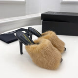 Close-up of Saint Laurent shoes craftsmanship