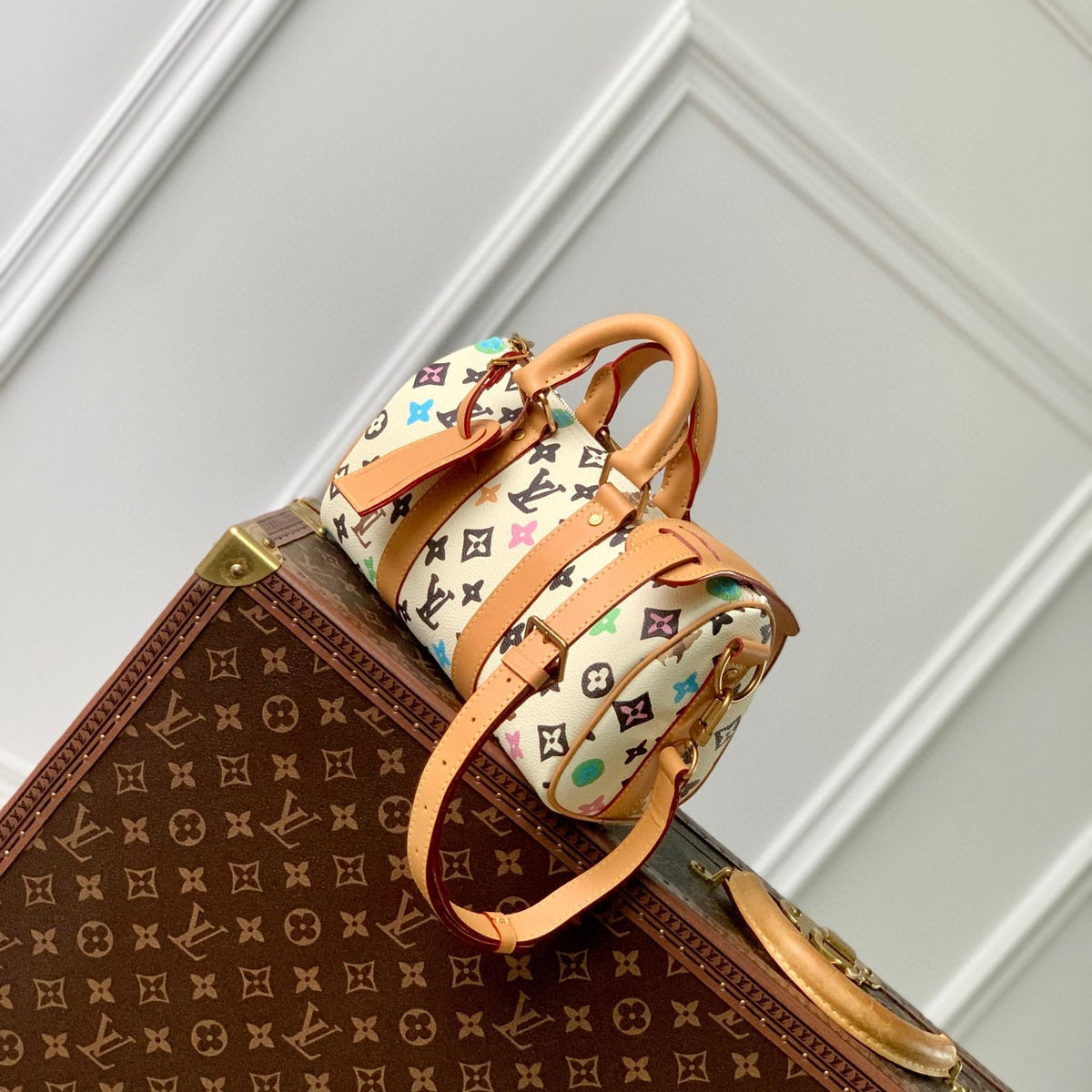 Louis Vuitton Bags- Louis Vuitton Lou Keepall 25 Bag Premium Designer Shoulder Bag