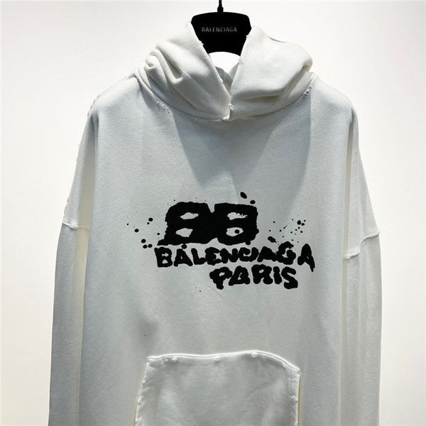 Close-up of Balenciaga designer clothing craftsmanship