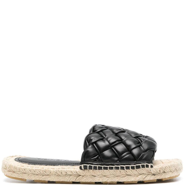 Bottega Veneta Shoes Bottega Veneta Women Intrecciato Leather Slides Premium Designer Casual Shoes
