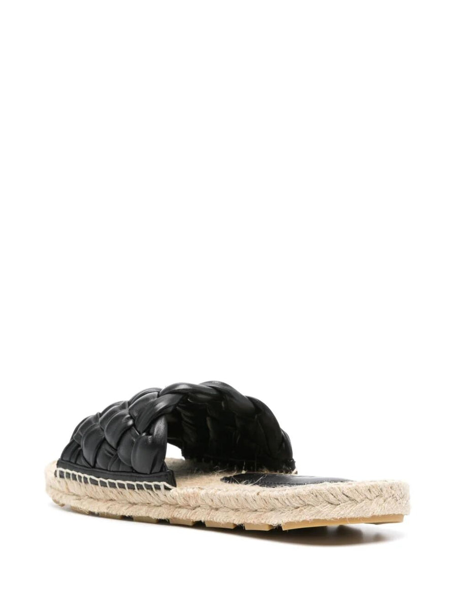 Bottega Veneta Shoes Bottega Veneta Women Intrecciato Leather Slides Premium Designer Casual Shoes