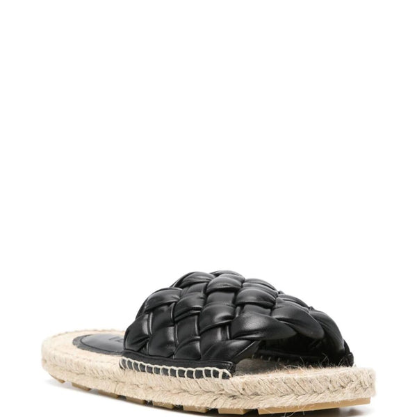 Bottega Veneta Shoes Bottega Veneta Women Intrecciato Leather Slides Premium Designer Casual Shoes