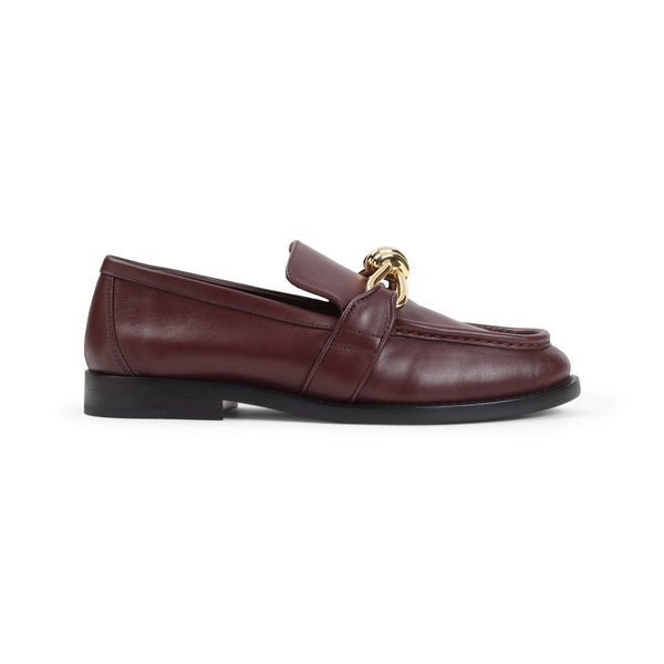Bottega Veneta Shoes Bottega Veneta Astair Metallic Knot Loafer Women Comfortable Everyday Designer Shoes