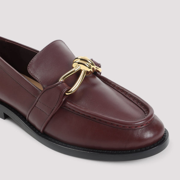 Bottega Veneta Shoes - Bottega Veneta Astair Metallic Knot Loafer Women Luxury Lifestyle Designer Footwear