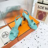 Hermès Beige Slide Sandals - Lifestyle Styling Shot