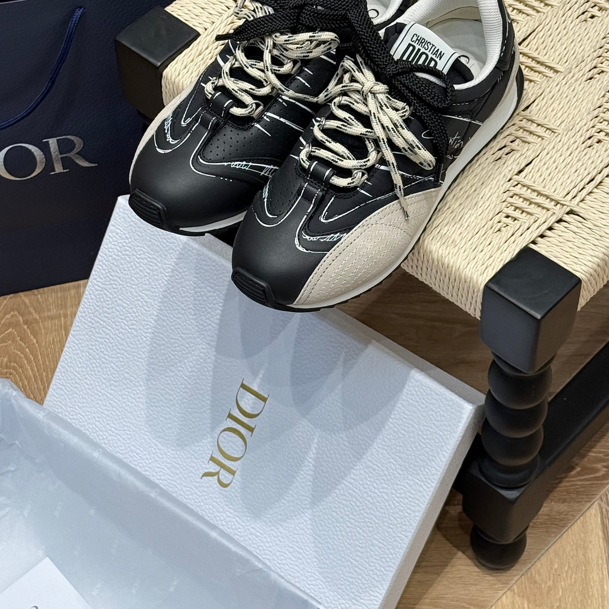 Dior Shoes- Dior D-sketch Sneaker Premium Designer Casual Shoes